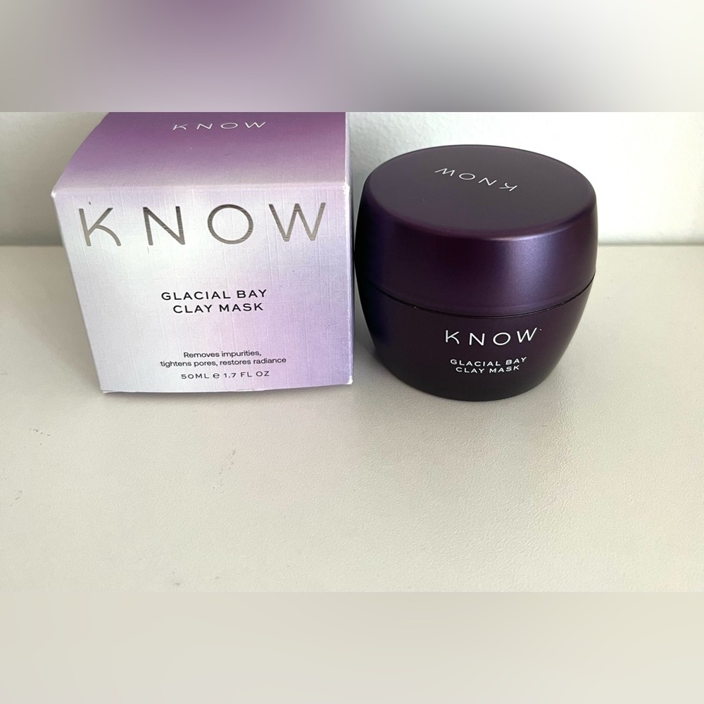 Know Glacial Bay Clay Mask 1.7 Oz NIB